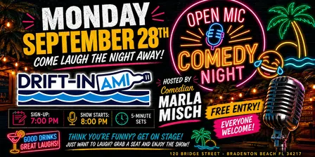 Comedy Open Mic at Drift-In AMI