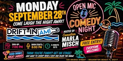 Comedy Open Mic at Drift-In AMI