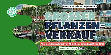 Großer Pflanzenverkauf - Bonn