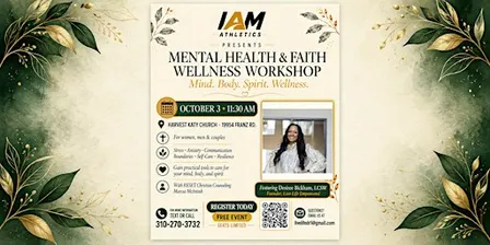 Mental Health & Faith Wellness Workshop