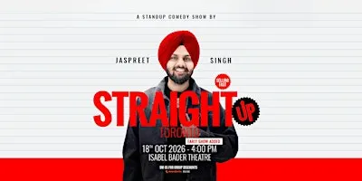 Jaspreet Singh Live (Straight Up) - Toronto 2026 - Early Show (4PM)