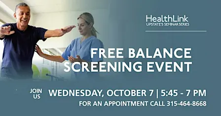 Free Balance Screening Event