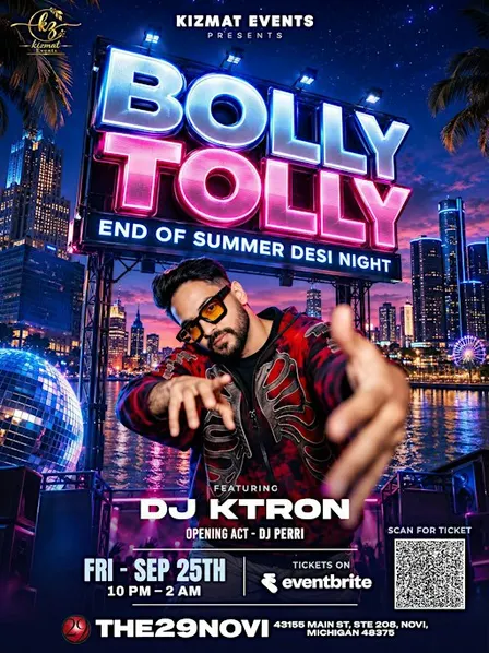 BOLLY TOLLY End of Summer Desi night