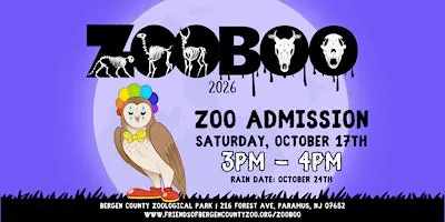 Zoo Boo 2026 (Zoo Only) Saturday Oct 17th 3-4pm