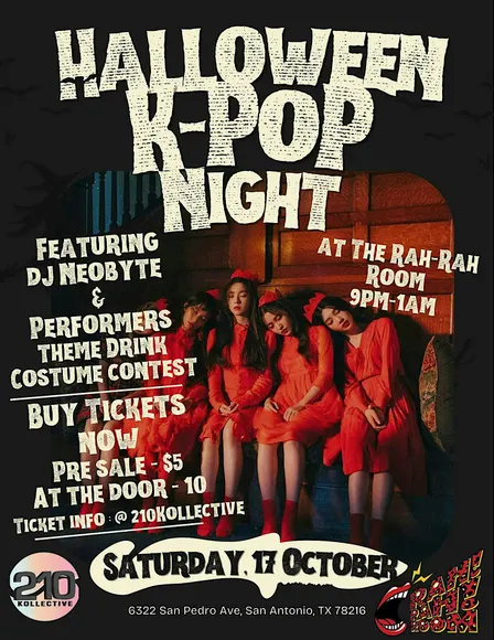 Halloween K-Pop Night at Rah! Rah! Room