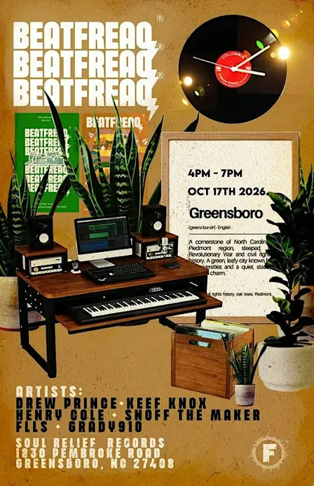 Greensboro October 17th Beat Freaq