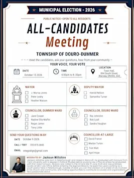 Douro-Dummer All-Candidates Meeting: One Election. More Than One Conversati