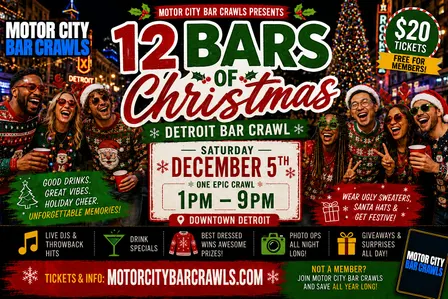 12 Bars of Christmas: Detroit Bar Crawl