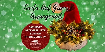 Santa Hat Greens Arrangement (Intercourse Location)