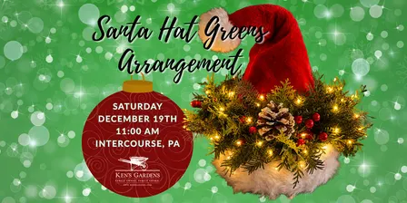 Santa Hat Greens Arrangement (Intercourse Location)