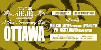 LOVE ME JEJE: AN AFRO-RNB EXPERIENCE OTTAWA