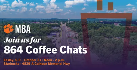 Clemson MBA Coffee Chats | Easley/Powdersville