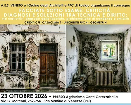Convegno: CRITICITÀ, DIAGNOSI E SOLUZIONI TRA TECNICA E DIRITTO