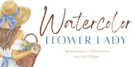Watercolor Flower Lady