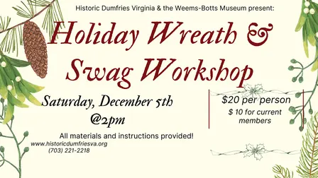 Natural Holiday Wreath & Swag Workshop