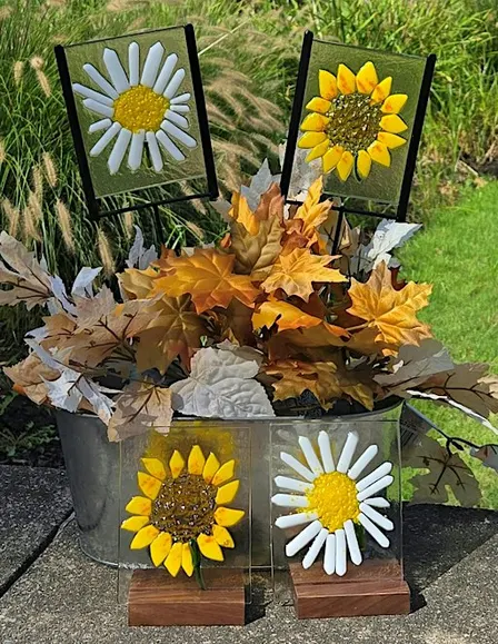 Sun-Flowers & Daisy Fused Glass Experience