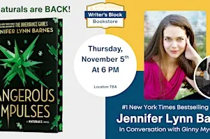 Jennifer Lynn Barnes 'Dangerous Impulses': Book Launch