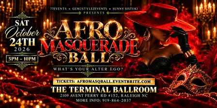 AFRO MASQUERADE BALL - What’s Your Alter Ego?