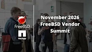 November 2026 FreeBSD Vendor Summit