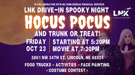 LNK Spooky Drive-In Night: Hocus Pocus & Trunk-or-Treat!