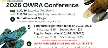 2026 Oregon Wildlife Rehabilitation Conference