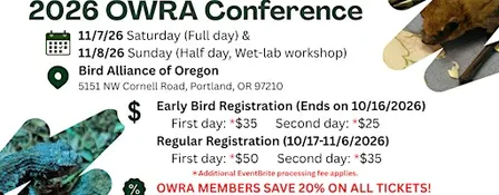 2026 Oregon Wildlife Rehabilitation Conference