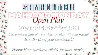 Mahjong Monday: Open Play