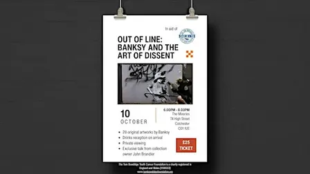 Out of Line: Banksy and the Art of Dissent Charity Fundraiser