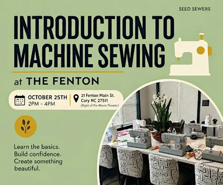 Introduction to Machine Sewing at the Fenton