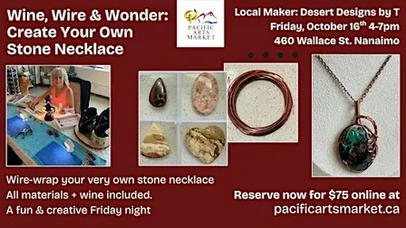 Wine, Wire & Wonder: Create Your Own Stone Necklace