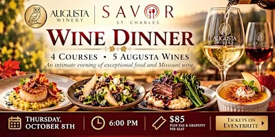 Savor x Augusta Winery: An Evening of Wine & Pairings
