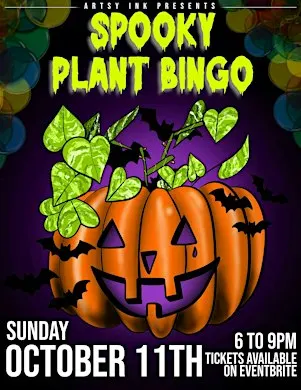 Sunday Spooky Plant Bingo 10.11