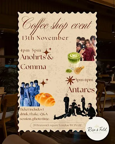 Coffee shop event-Anohrts & Comma