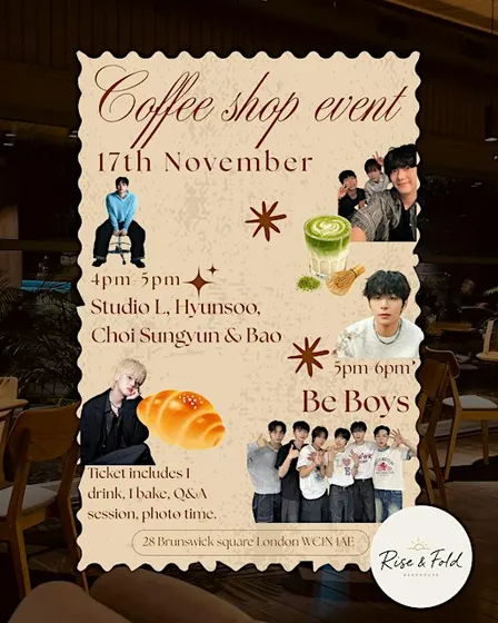 Coffee shop event - Be Boys