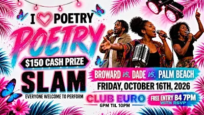 I Love Poetry SLAM! Open Mic | Poetry, Karaoke, Open Mic @ Club Euro