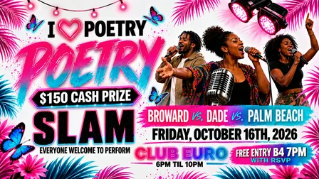 I Love Poetry SLAM! Open Mic | Poetry, Karaoke, Open Mic @ Club Euro
