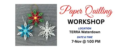 Paper Quilling Workshop - Snowflake Ornament