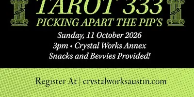 Tarot 333:  Picking apart the Pip's with Tiff Inman!