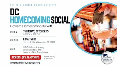 Sips for Scholarships | Howard Homecoming Happy Hour