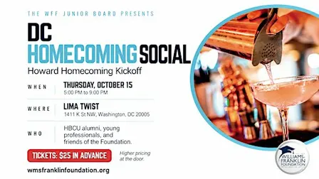 Sips for Scholarships | Howard Homecoming Happy Hour
