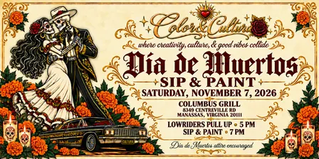 Color & Cultura: Dia de Muertos Sip and Paint
