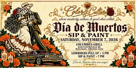 Color & Cultura: Dia de Muertos Sip and Paint