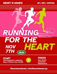 Heart N Hands "Running for the HEART" 5K/10K SPONSORSHIP