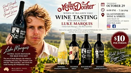 Mollydooker Wine Tasting @ Glastonbury Wine & Spirits
