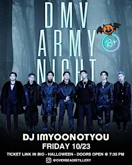 DMV ARMY NIGHT: Halloween Edition | DMV’s Biggest BTS Event | 18+