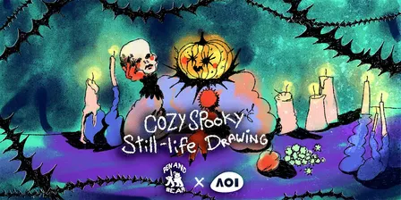 Cozy Spooky Still-Life Drawing / Berlin Illustrator Meet up - Pen & Bear