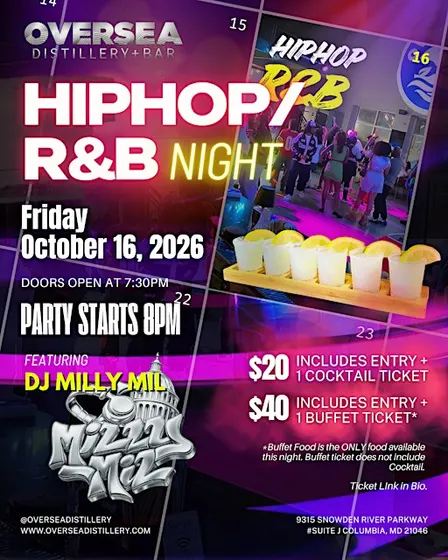 Hip-Hop & R&B Night DJ MillyMil | Sing, Dance & Vibe at Oversea