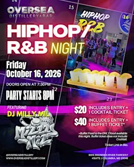 Hip-Hop & R&B Night  DJ MillyMil | Sing, Dance & Vibe at Oversea
