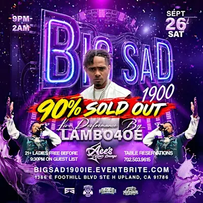LAMBO4OE & BIG SAD 1900 LIVE INSIDE ACE'S CORNER LOUNGE