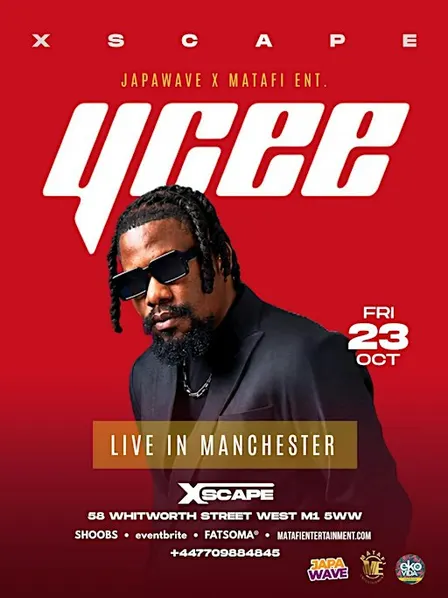 YCEE Live In Manchester - Afrobeats/HipHop/Amapiano/RnB/DanceHall